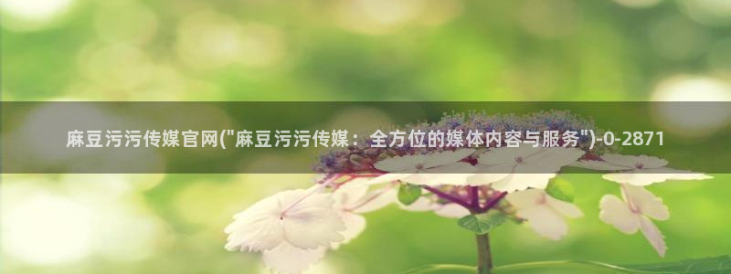 麻豆传媒官网频道：麻豆污污传媒官网(\