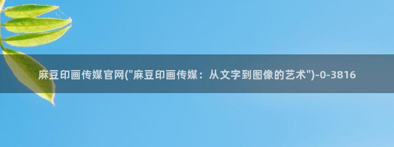 麻豆国产传媒官网：麻豆印画传媒官网(\